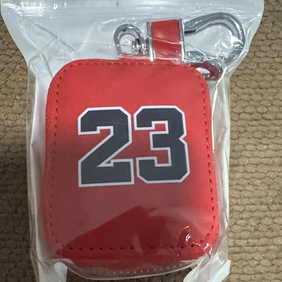 Red iPod Holder with Keychain Clip | Sports #23 Mini Case - Picture 4 of 4